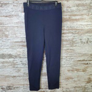 DKNY Blue Sport Logo Band Leggings Size M